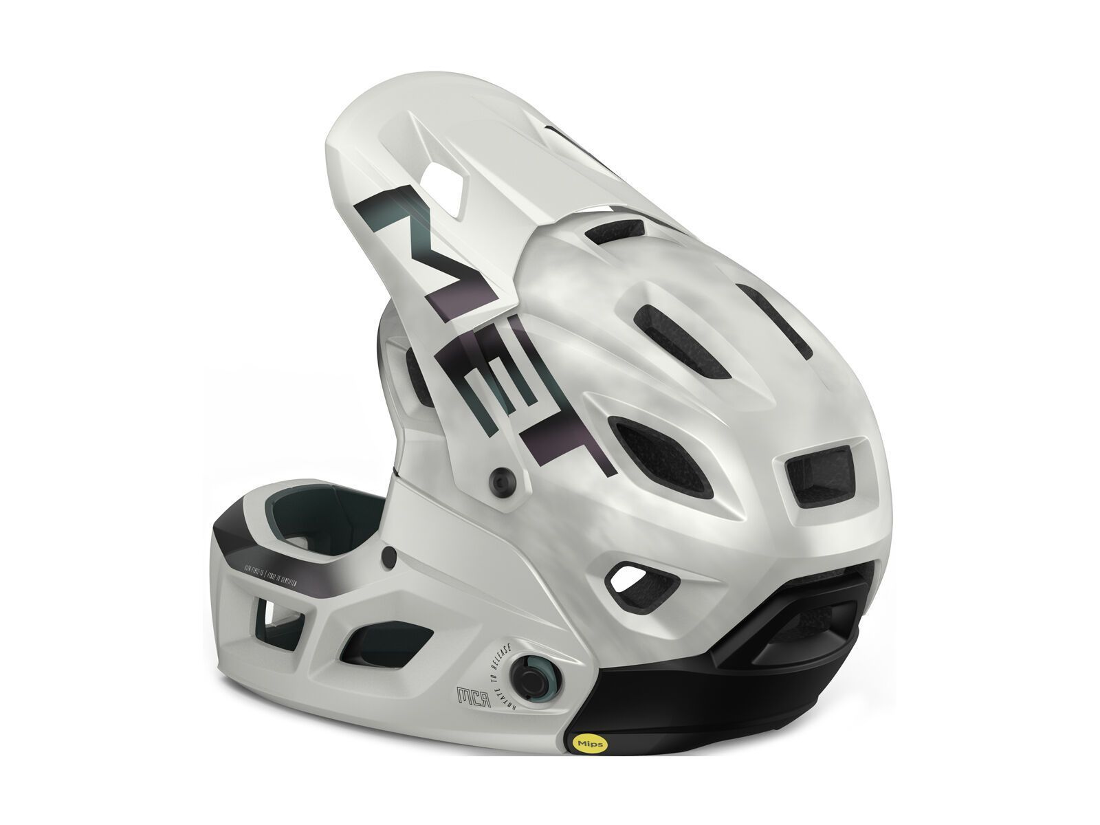 MET Parachute MCR MIPS, white iridescent/matt - Bild 3