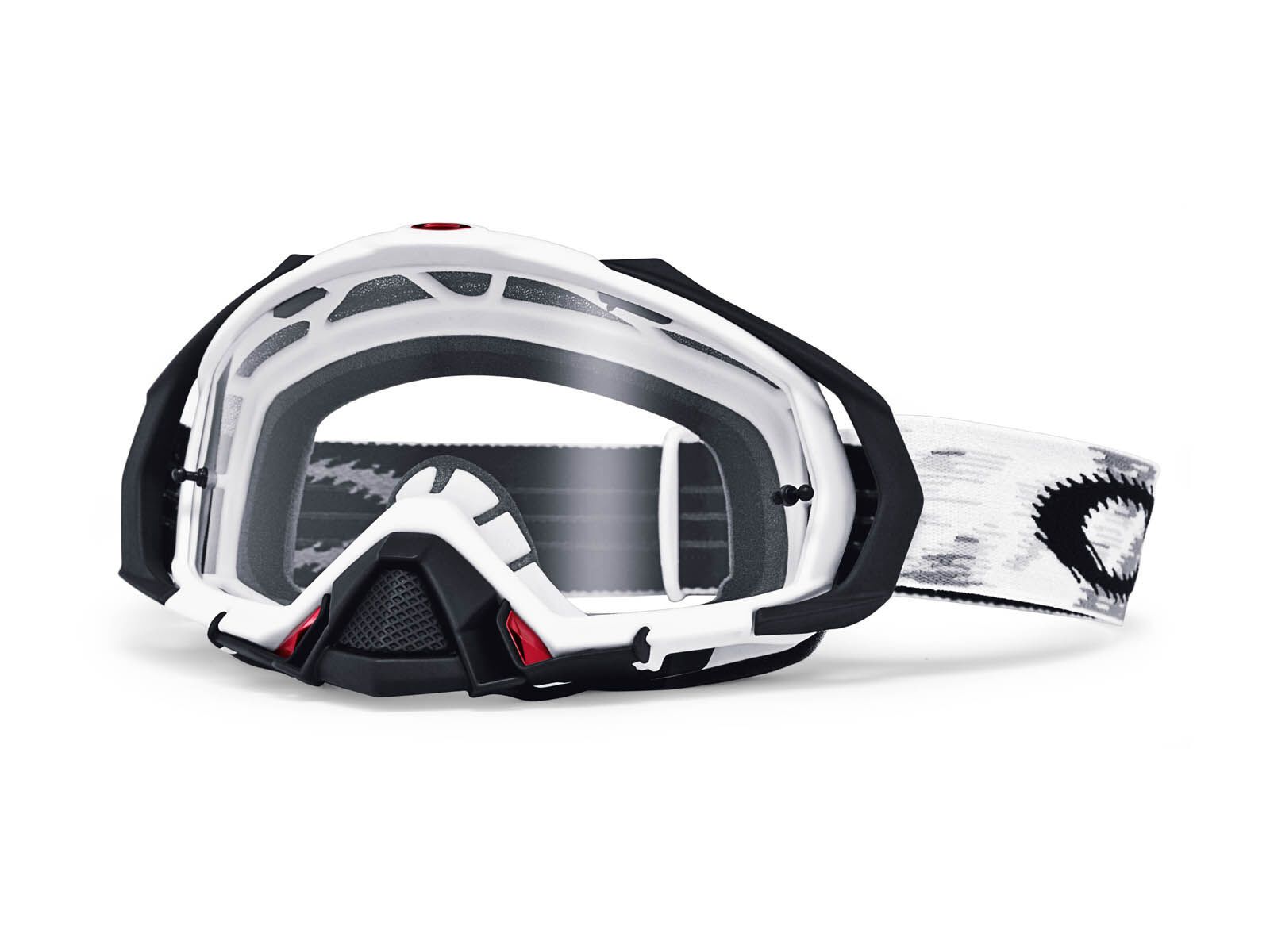 Oakley Mayhem MX, White/Clear - Bild 1