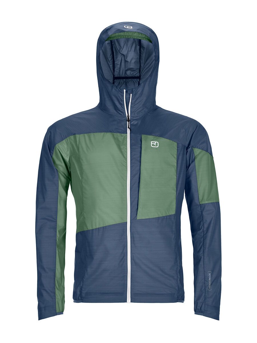 Ortovox Merino Protect Windbreaker M, night blue - Bild 1