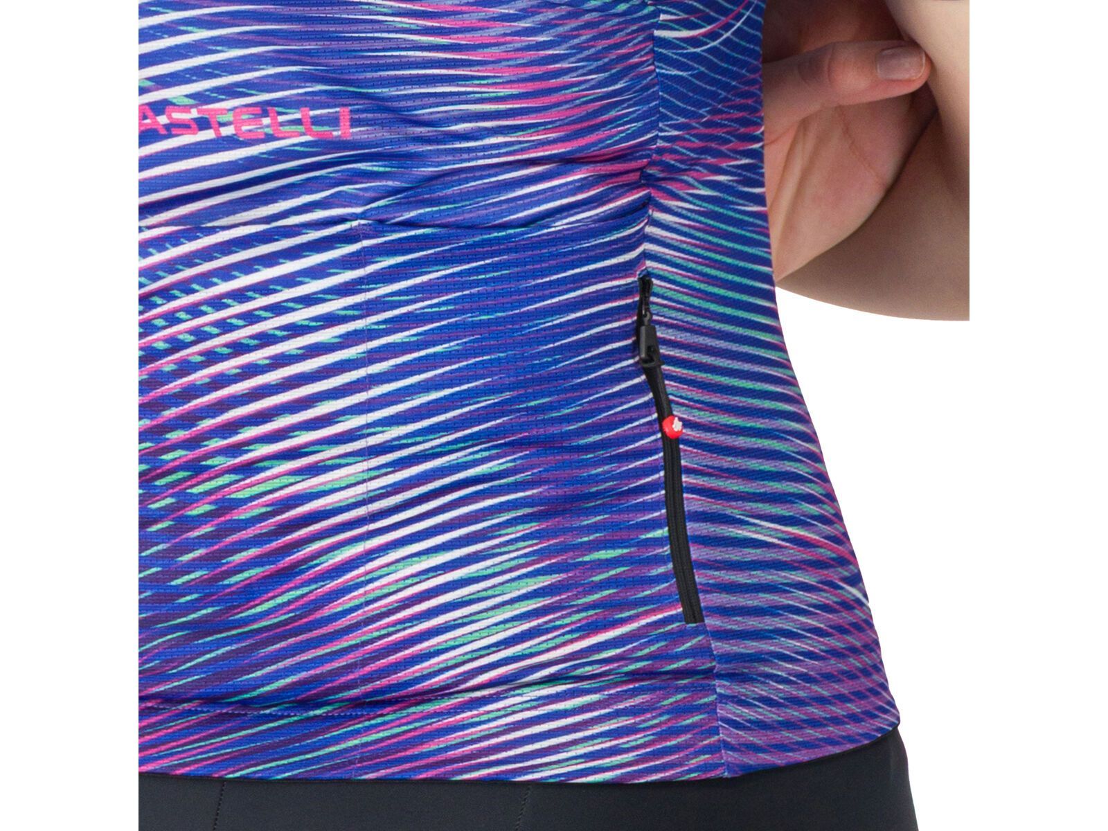Castelli Cosmic Vortex Jersey, multicolor ultraviolet rose - Bild 6