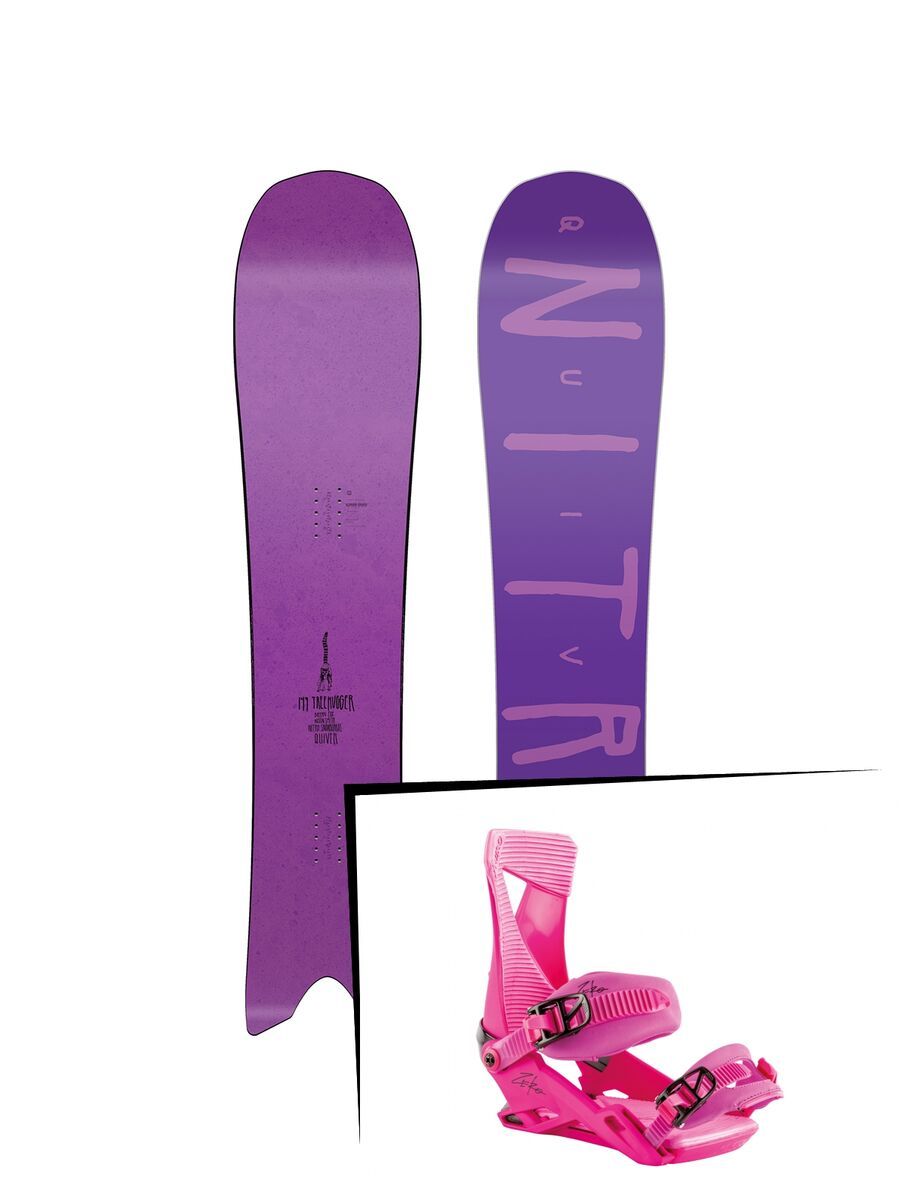 Set: Nitro Quiver Treehugger 2019 + Nitro Zero muted brights series raspberry - Bild 1