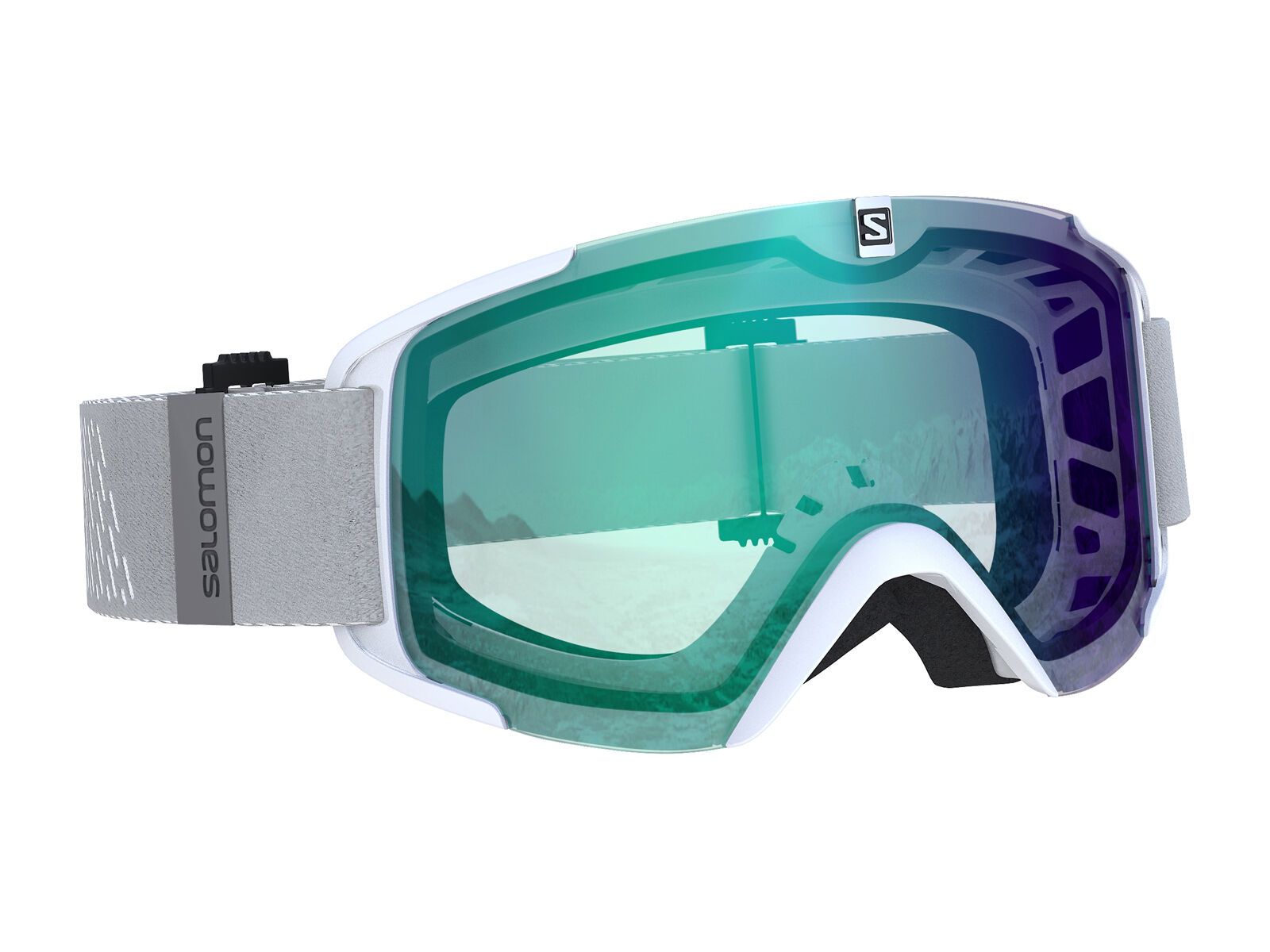 Salomon XView Photo, white/Lens: photochromatic multilayer blue - Bild 1