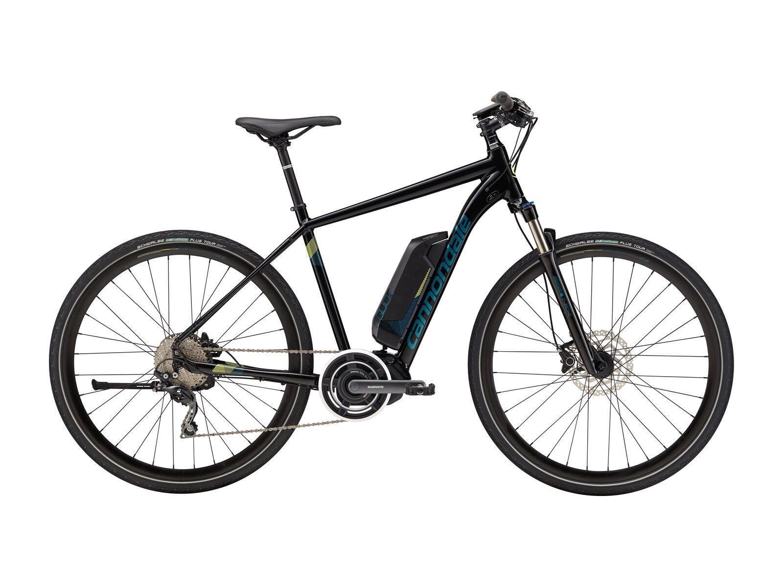 Cannondale Quick Neo, jet black w/ volt and deep teal, gloss - BLK - Bild 1