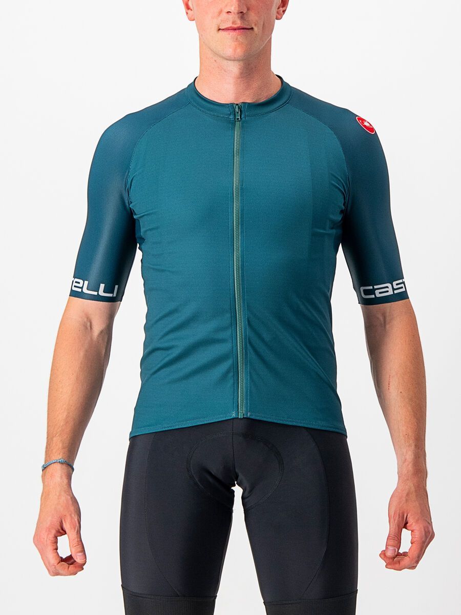 Castelli Entrata Vi Jersey, deep teal/quetzal green-silver - Bild 2