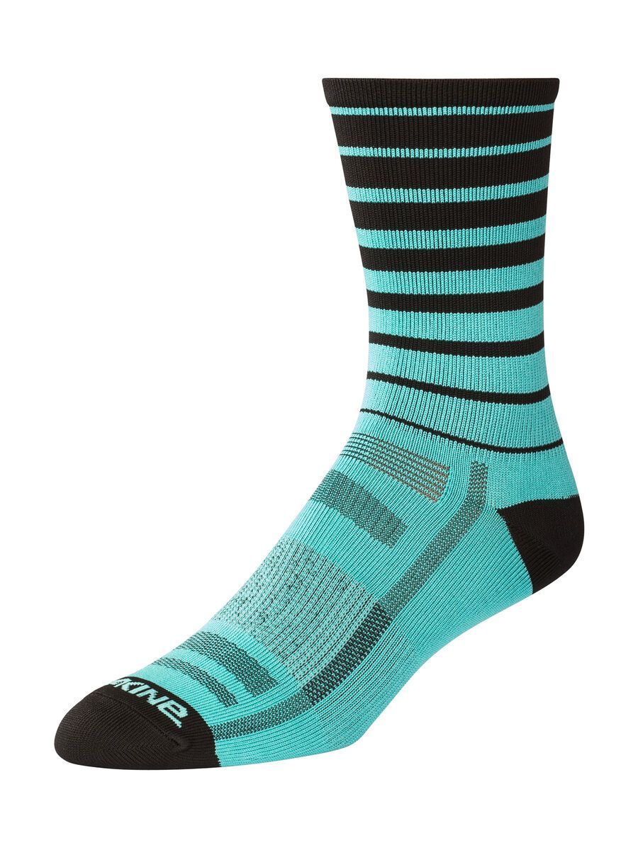 Dakine Singletrack Sock, electric mint stripe - Bild 1