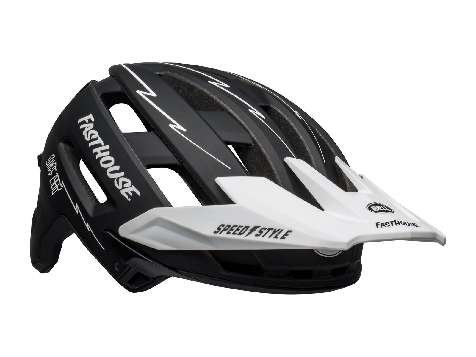 Bell Super Air Spherical MIPS Fasthouse, matte black/white - Bild 4