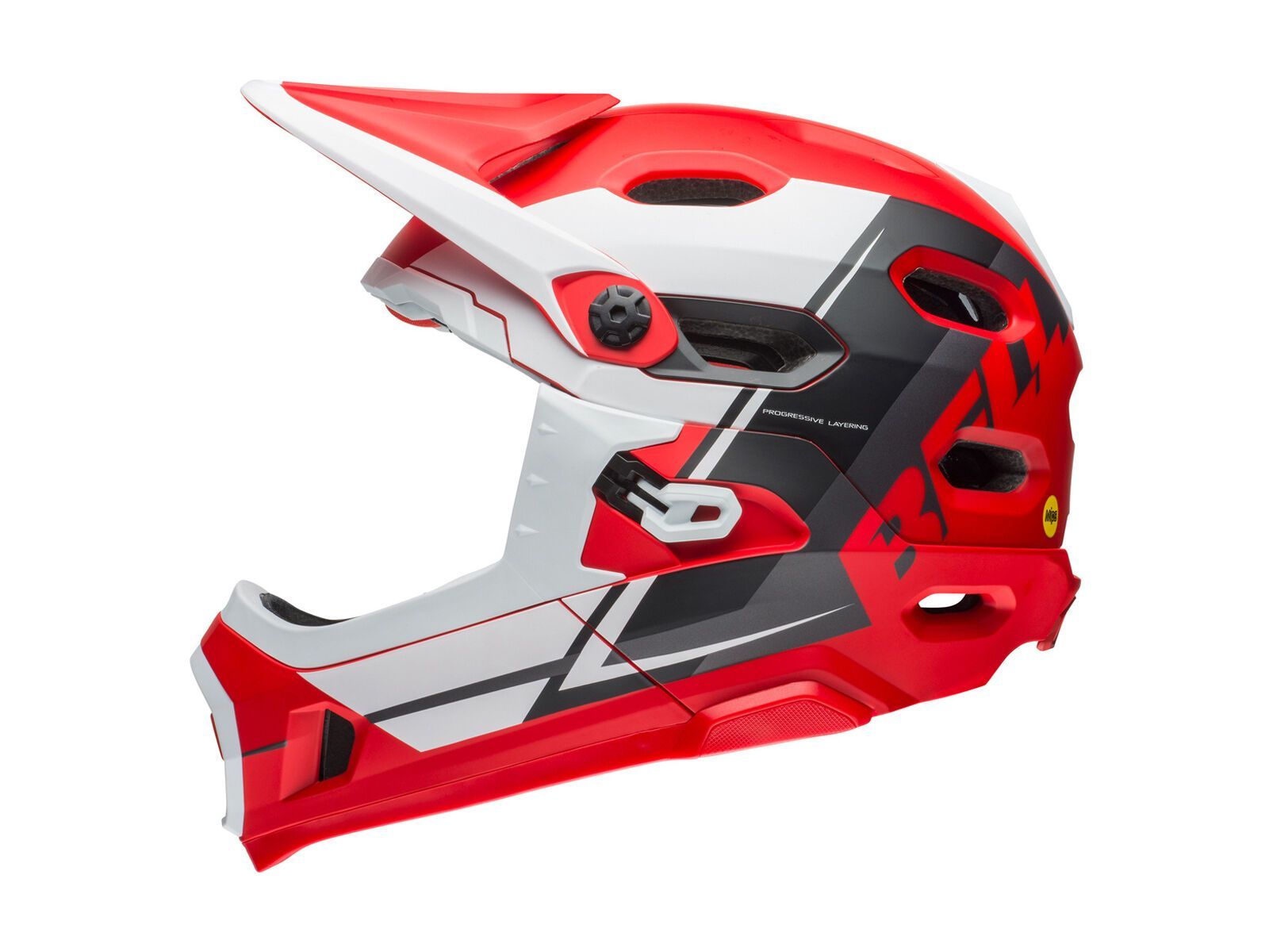 Bell Super DH MIPS, matte red/white/black recourse - Bild 2