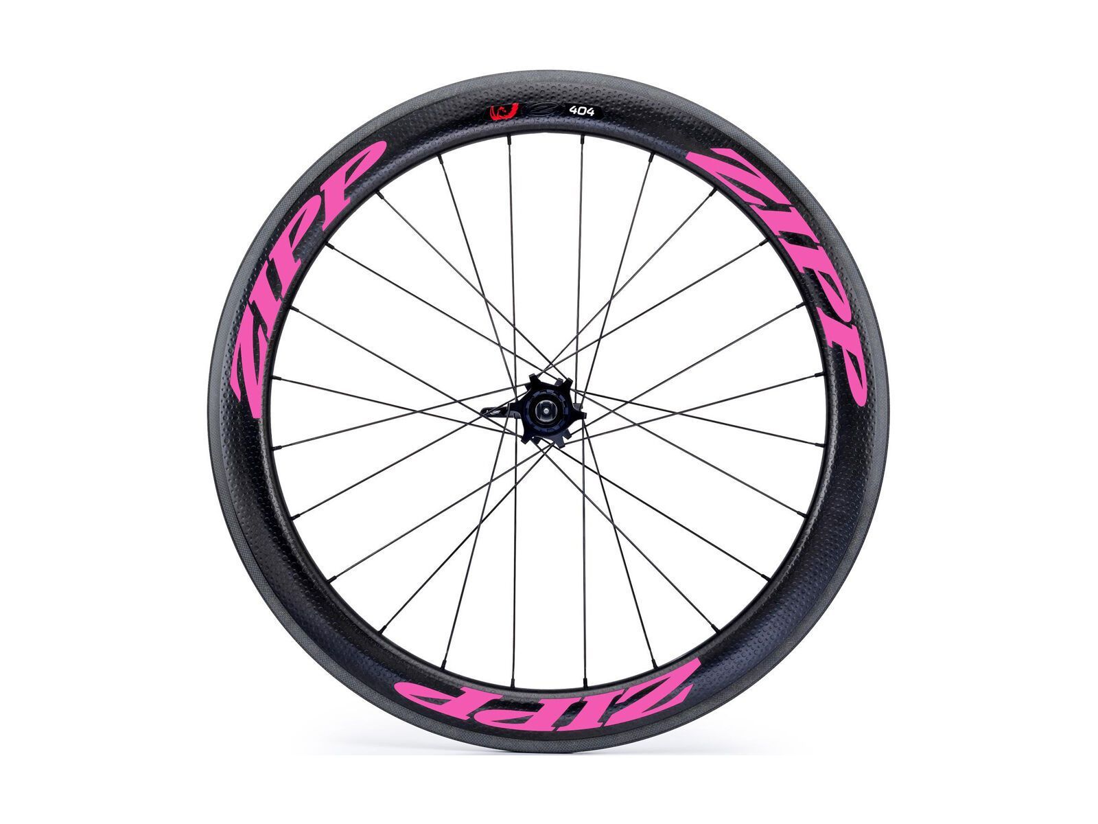 Zipp 404 Firecrest Carbon Clincher, schwarz/pink - Bild 1