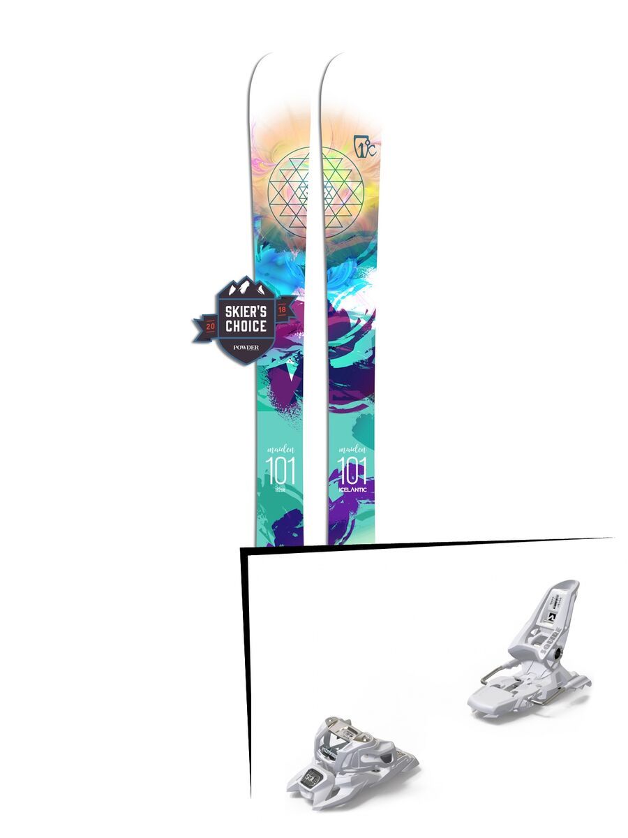 Set: Icelantic Maiden 101 2018 + Marker Squire 11 ID white - Bild 1