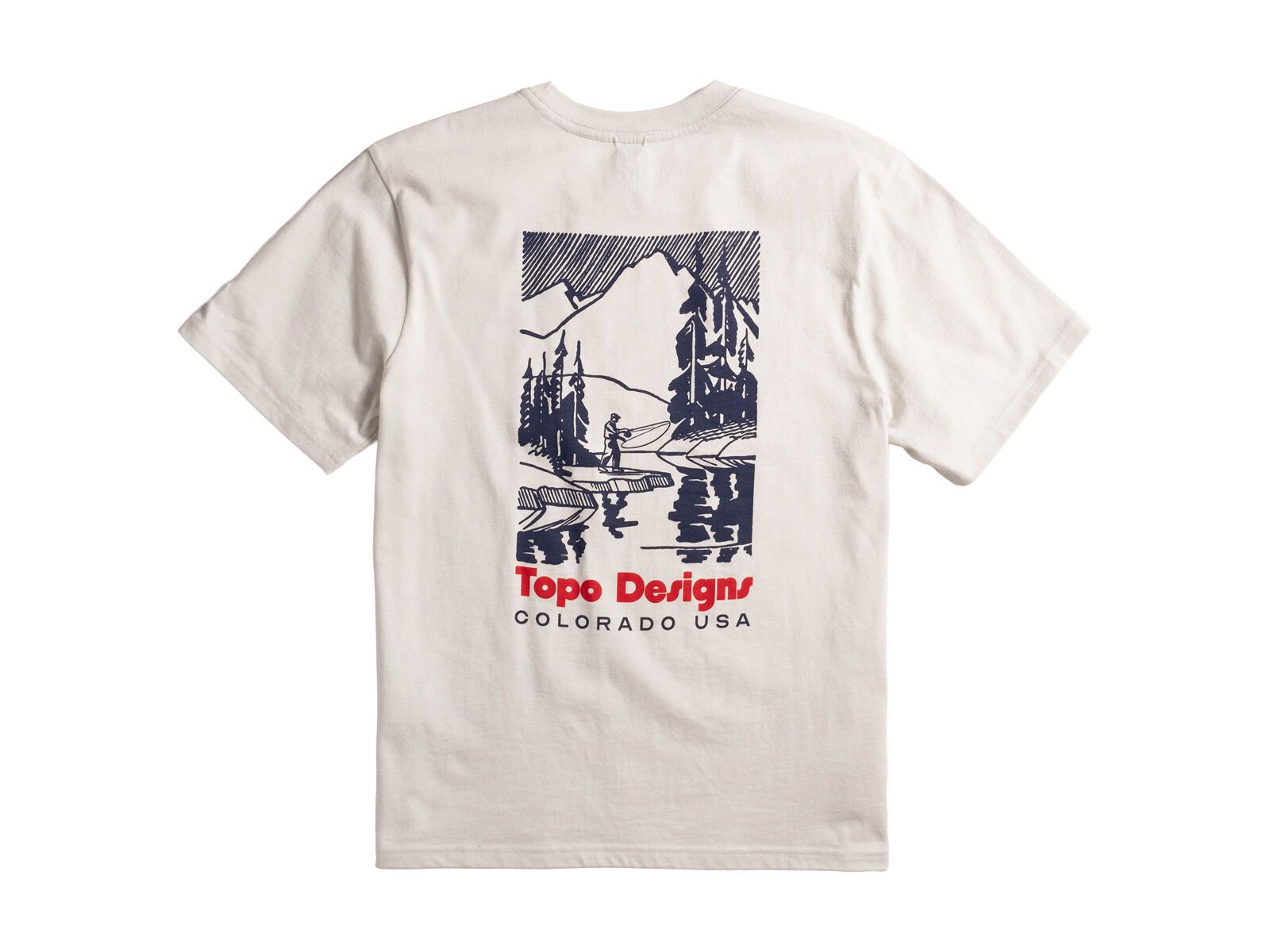 Topo Designs Mountain River Tee S/S Herren, bone white - Bild 2