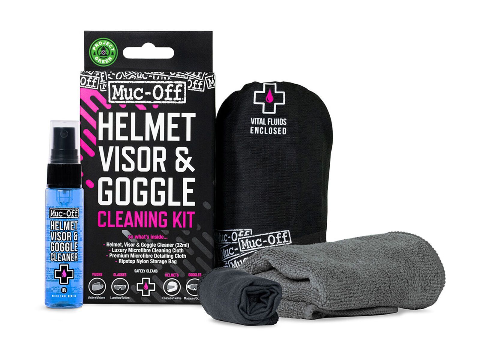 Muc-Off Visor, Lens & Goggle Cleaning Kit - 30 ml - Bild 1