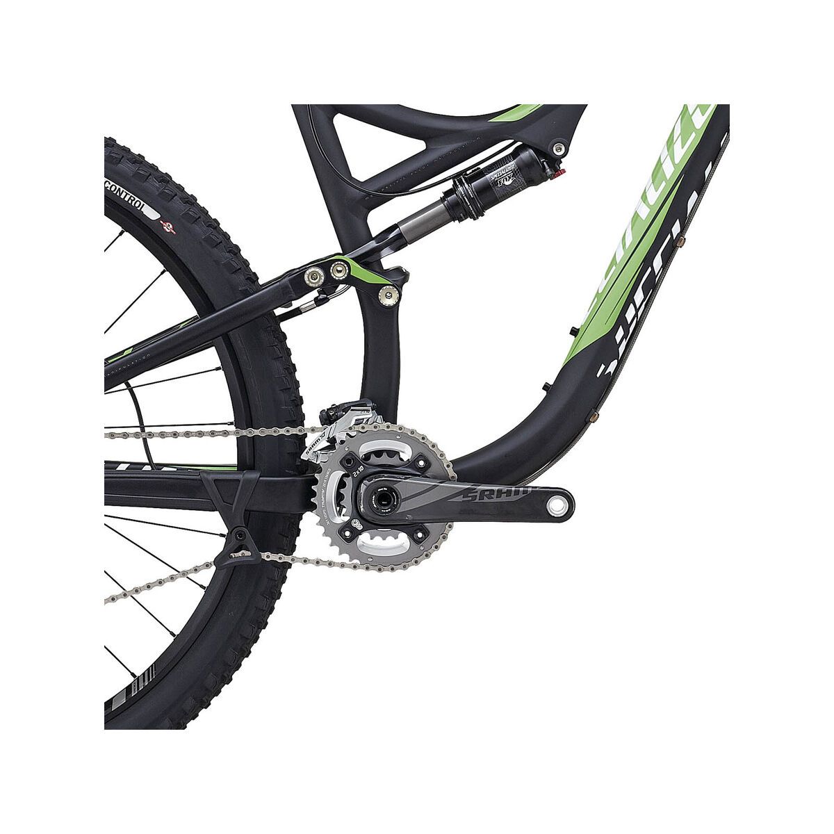 Specialized Stumpjumper FSR Elite 29, Black/Moto Green/White - Bild 3