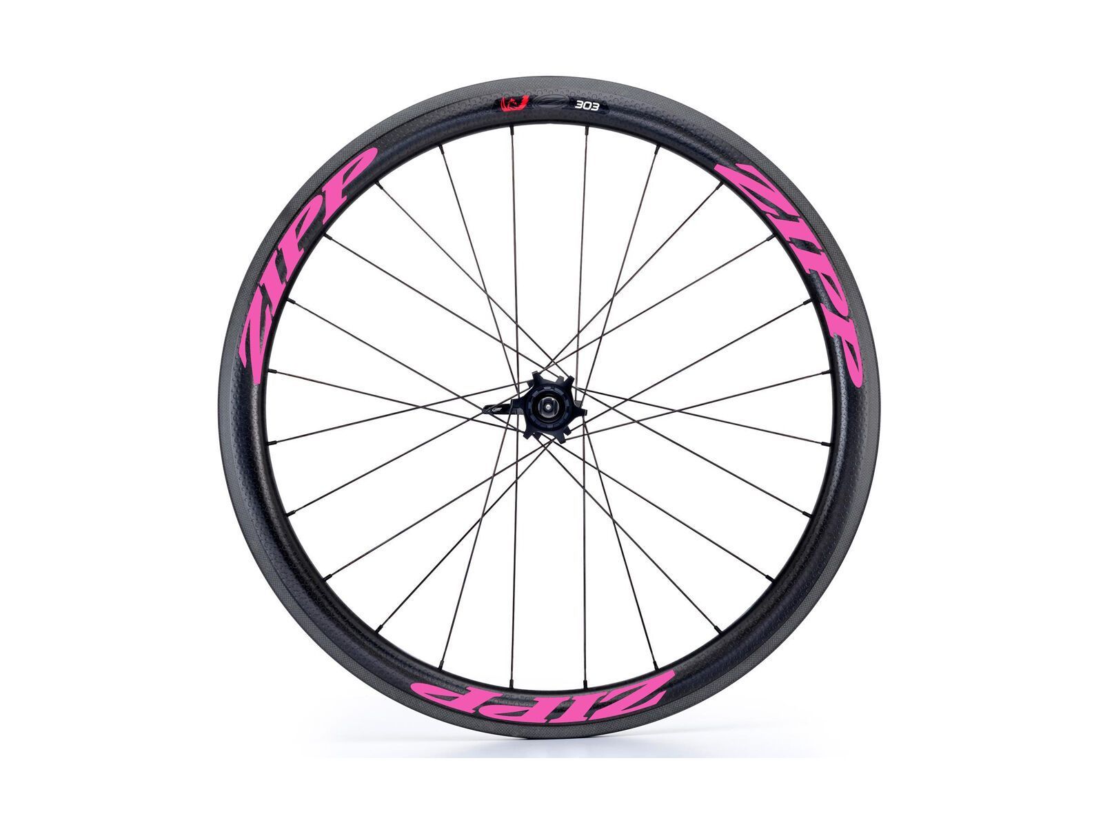 Zipp 303 Firecrest Carbon Clincher, schwarz/pink - Bild 1