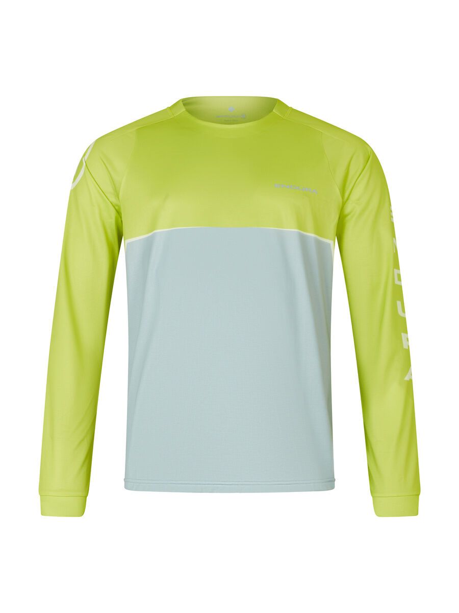 Endura Core Printed Printed T-Shirt (Langarm), lime green - Bild 1