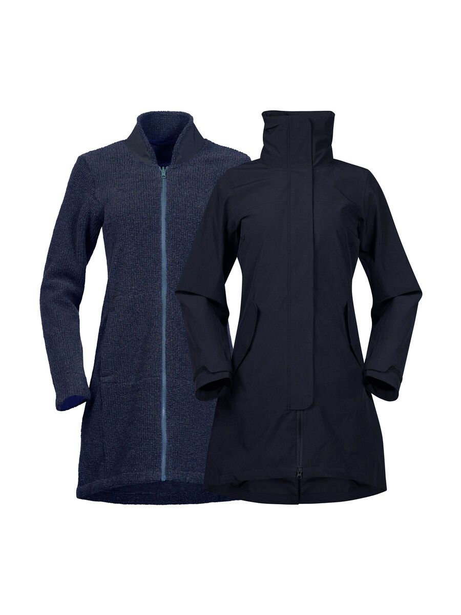 Bergans Oslo 3in1 W Coat, outer:dark navy mel/inner:dark navy mel - Bild 1
