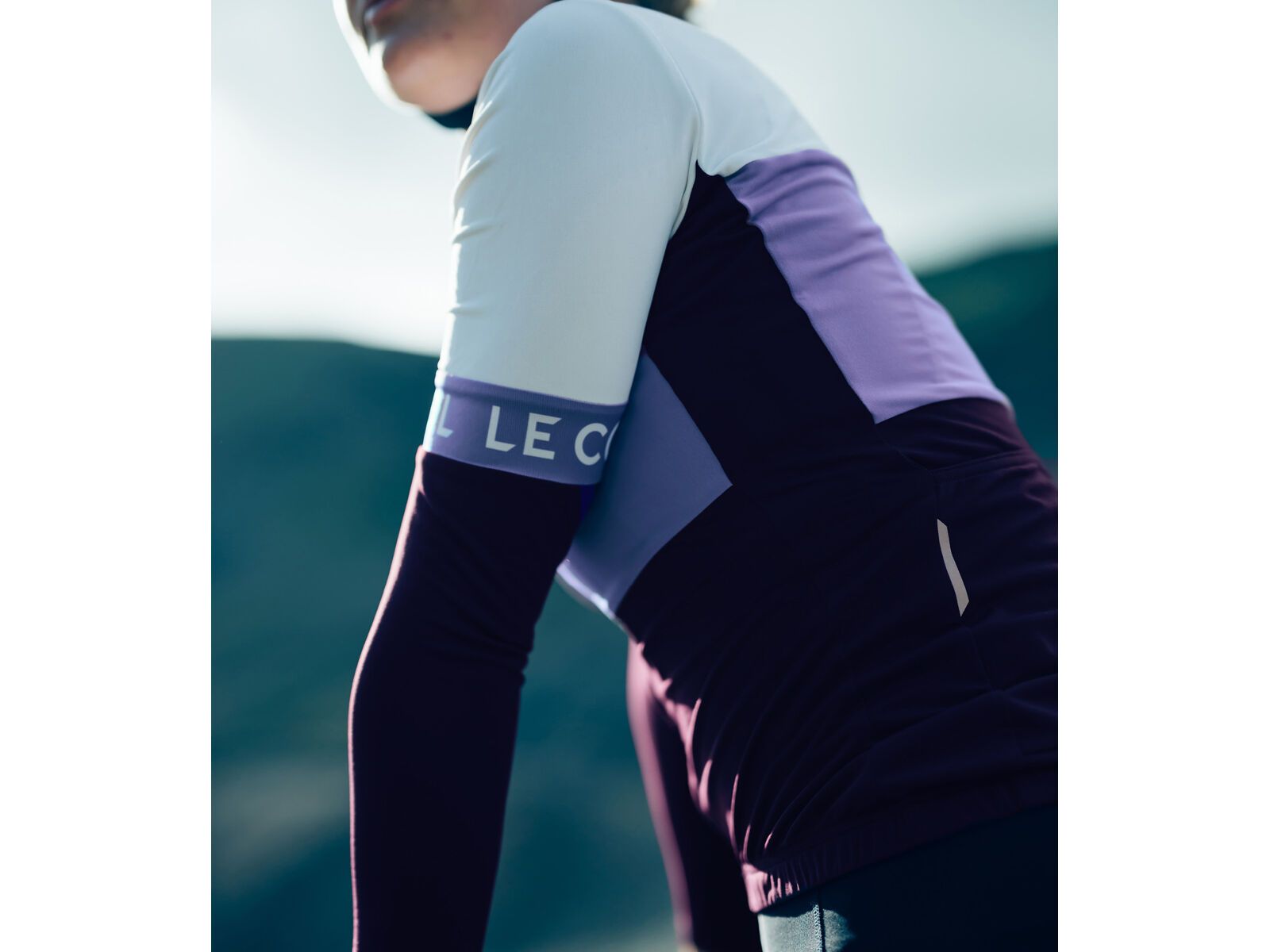 Le Col Womens Sport Tricolour Long Sleeve Jersey, purple/orchid/white - Bild 12