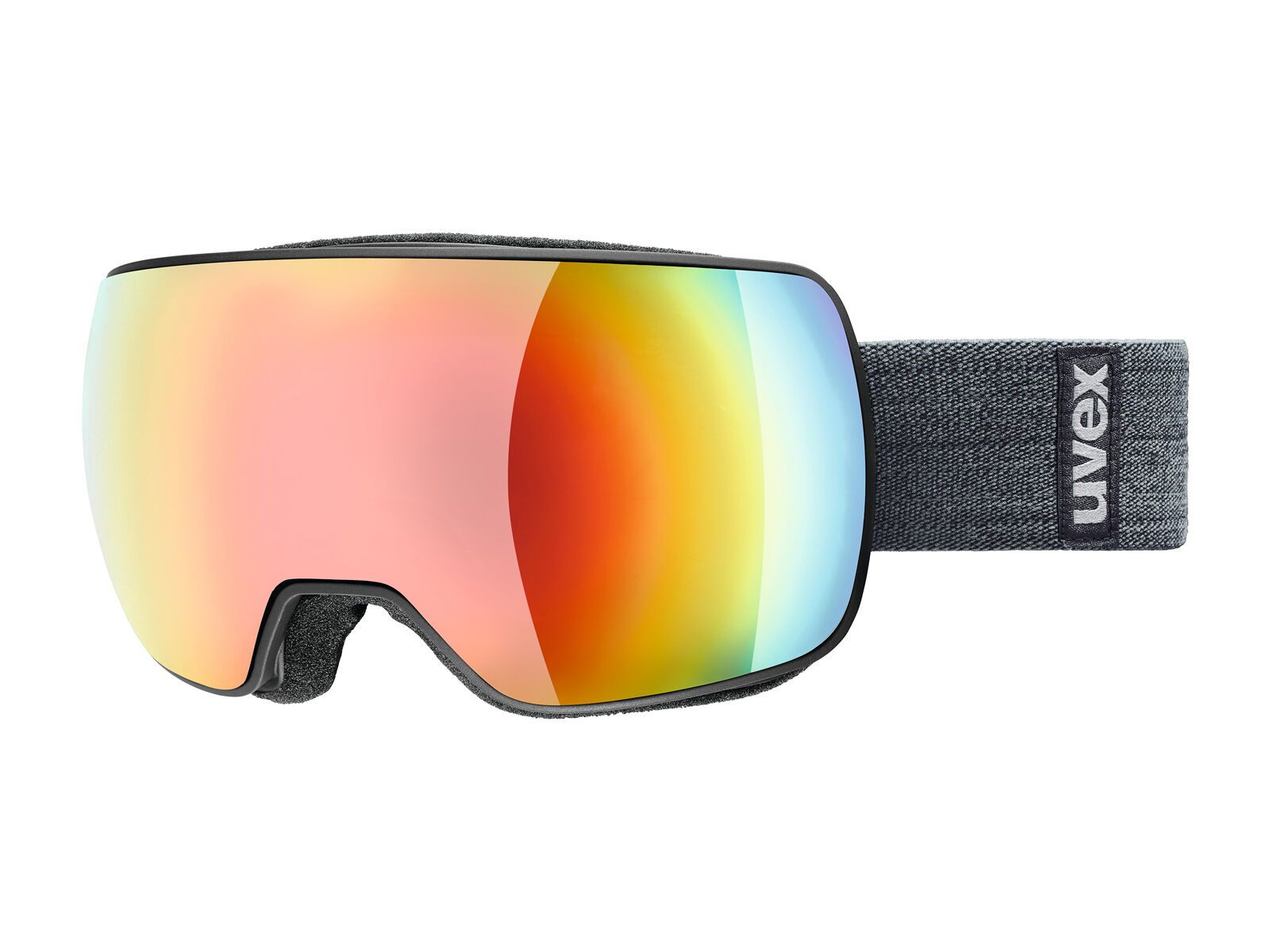 uvex compact FM, black mat/Lens: mirror rainbow - Bild 1