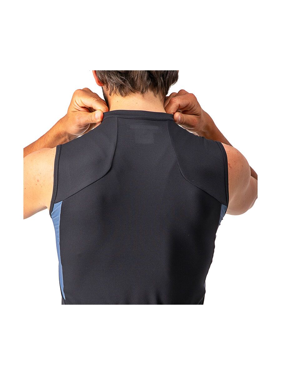 Castelli Entrata VI Sleeveless, light black/light steel blue-p - Bild 6