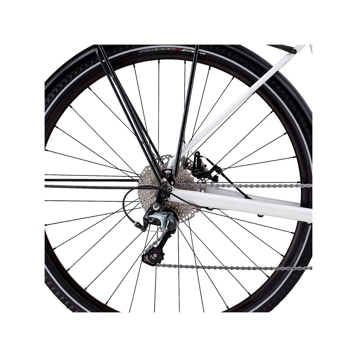 Specialized Awol Elite, gloss dirty reflective white/satin sterling/blue ano - Bild 4