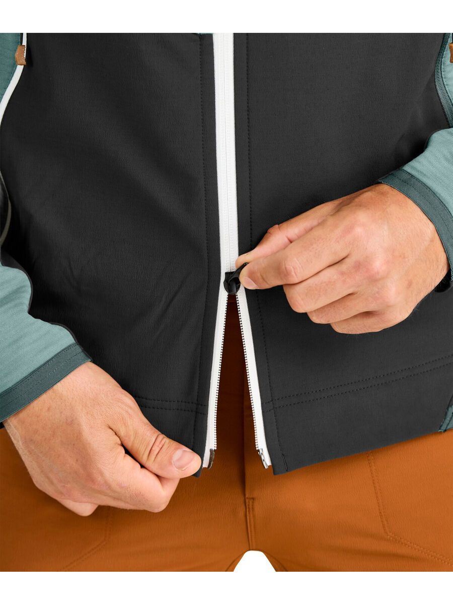 Ortovox Merino Fleece Rib Hoody M, arctic grey - Bild 3