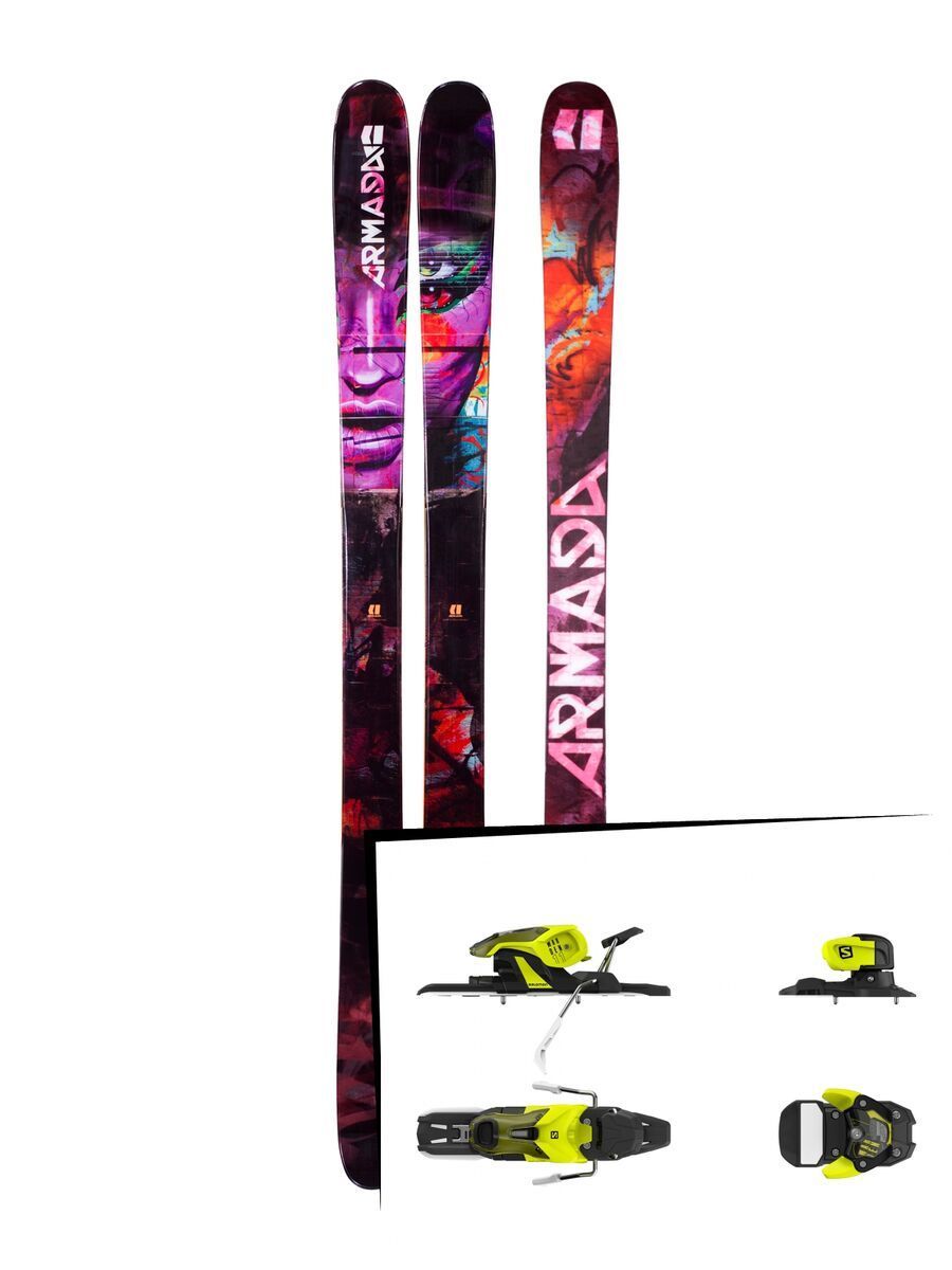 Set: Armada Arv 96 2018 + Salomon Warden 11 yellow/black - Bild 1