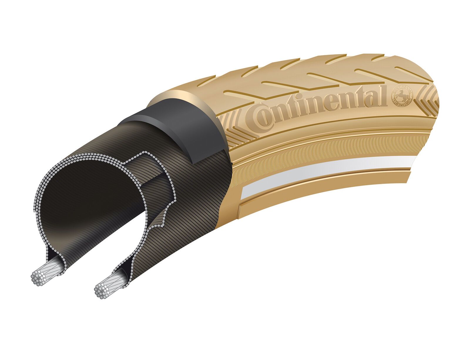 Continental Classic Ride PunctureProTection, 28 Zoll, creme-reflex - Bild 3