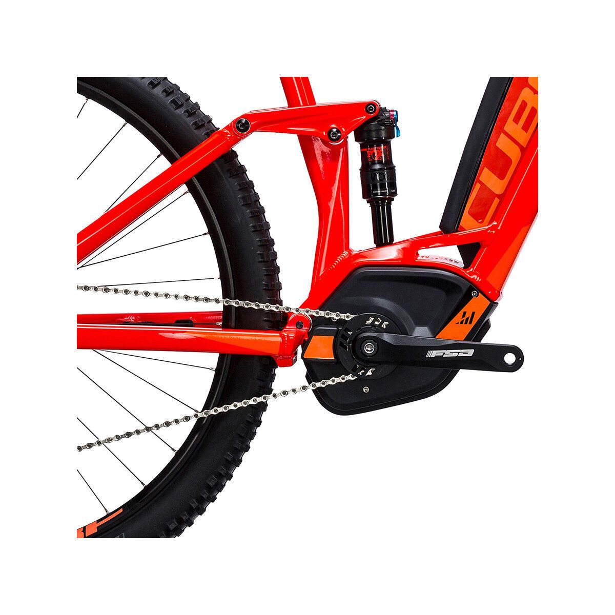 Cube Stereo Hybrid 120 HPA Race 500 27.5, red´n´flashorange - Bild 3