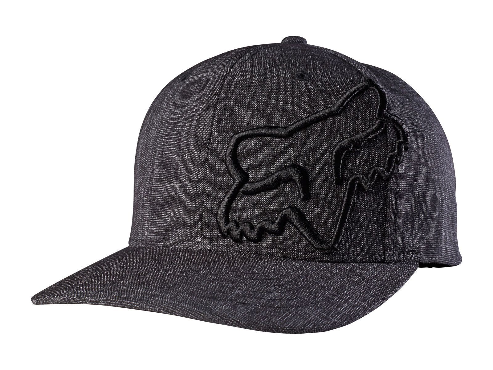 Fox Never Decline Flexfit Hat, heather black - Bild 1
