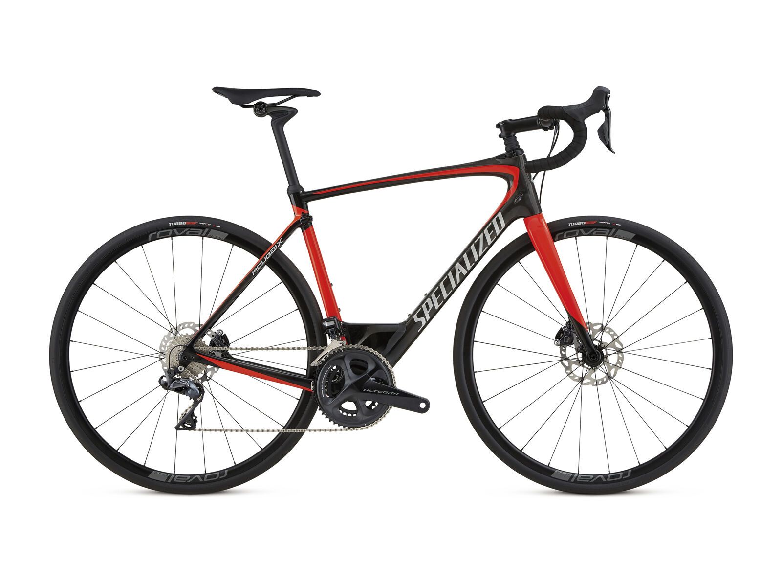 Specialized Roubaix Expert Ultegra Di2, gloss carbon/rocket red/kool silver - Bild 1