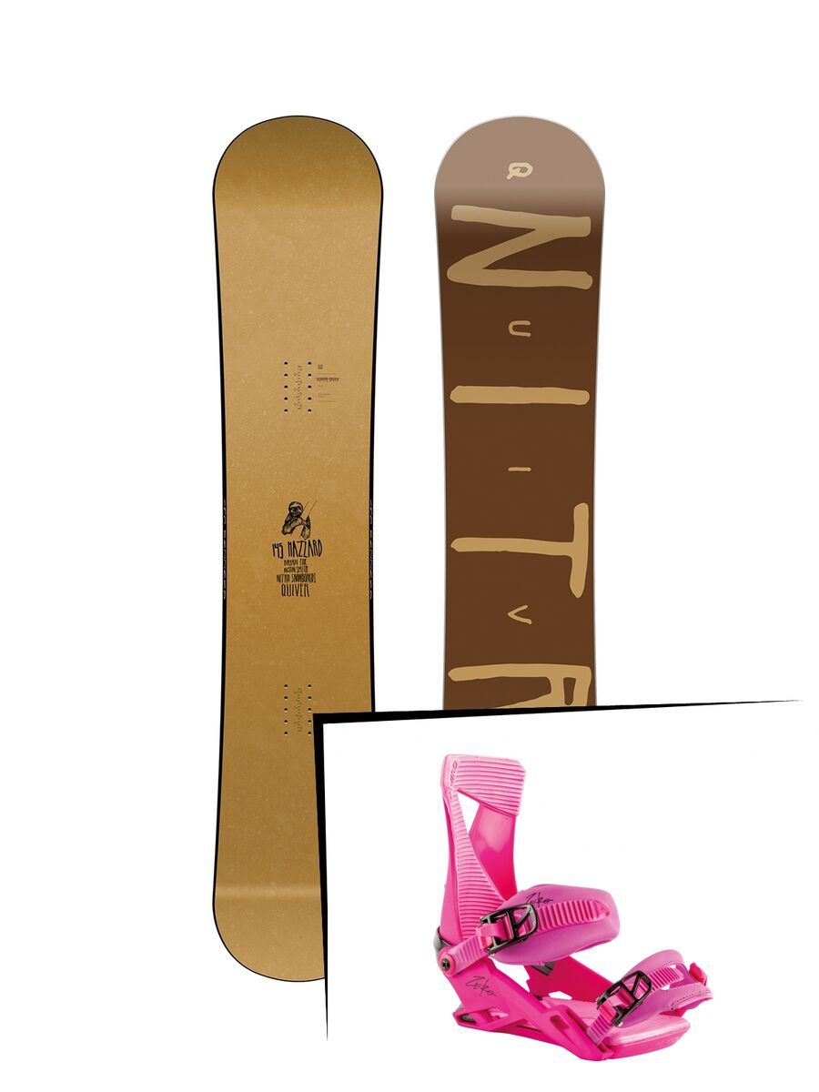 Set: Nitro Quiver Hazzard 2019 + Nitro Zero muted brights series raspberry - Bild 1