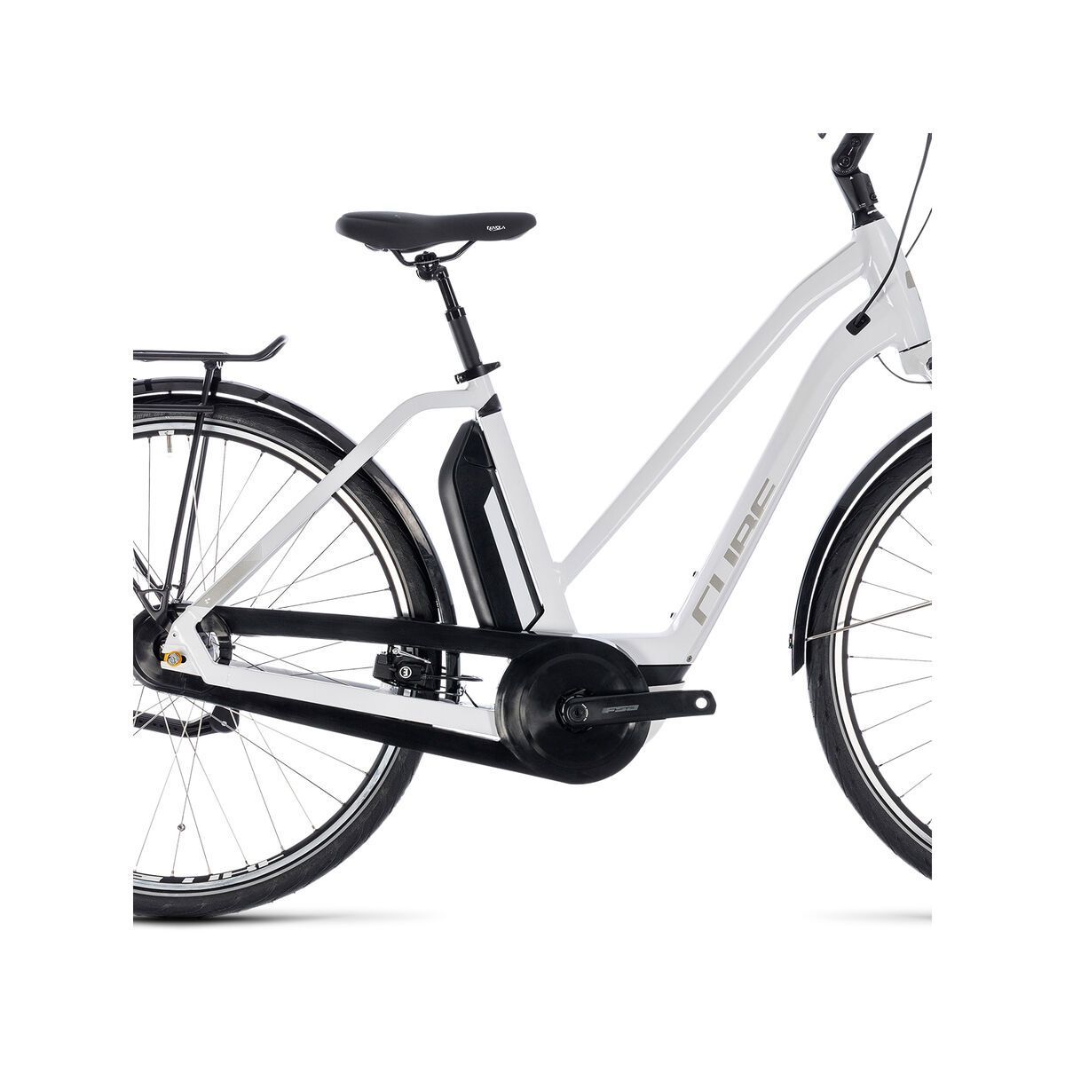 Cube Town Hybrid ONE 400 Trapeze, white´n´silver - Bild 4