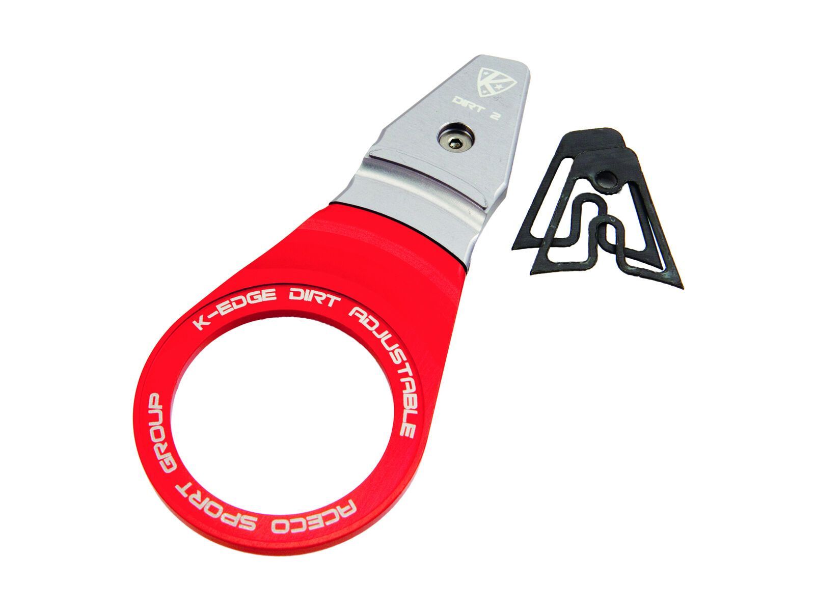 K-Edge Dirt Kettenführung, 2-fach, verstellbar, red - Bild 1