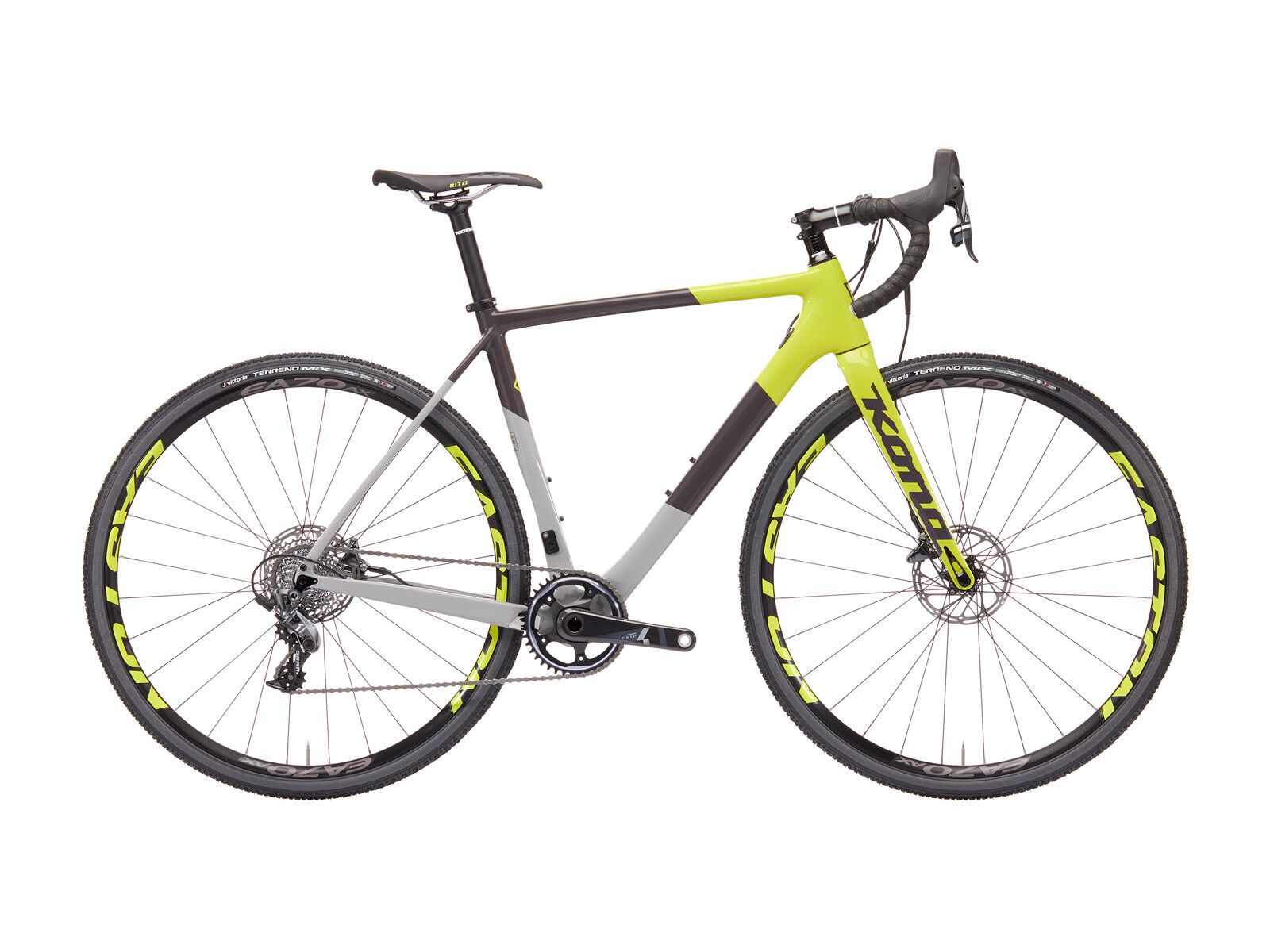 Kona Super Jake, gloss gray, charcoal, & yellow w/ charcoal & yellow decals - Bild 1