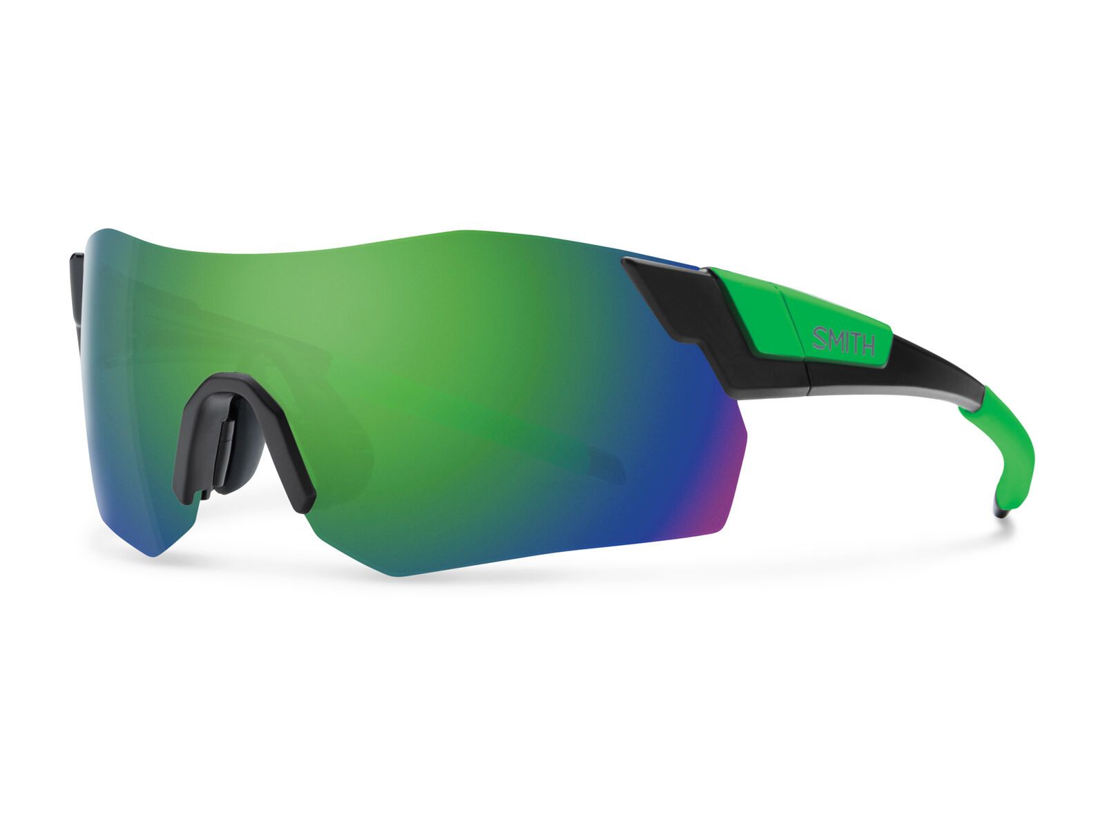 Smith Pivlock Arena Max inkl. WS, black green/lens: chromapop green mirror - Bild 1