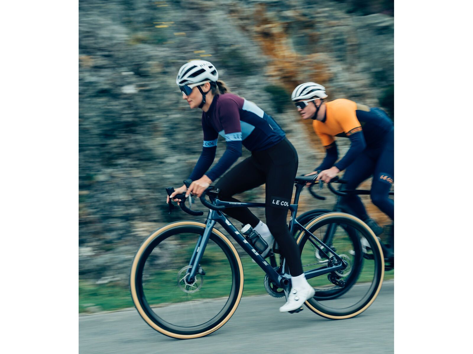 Le Col Womens Sport Tricolour Long Sleeve Jersey, navy/powder blue/purple - Bild 9