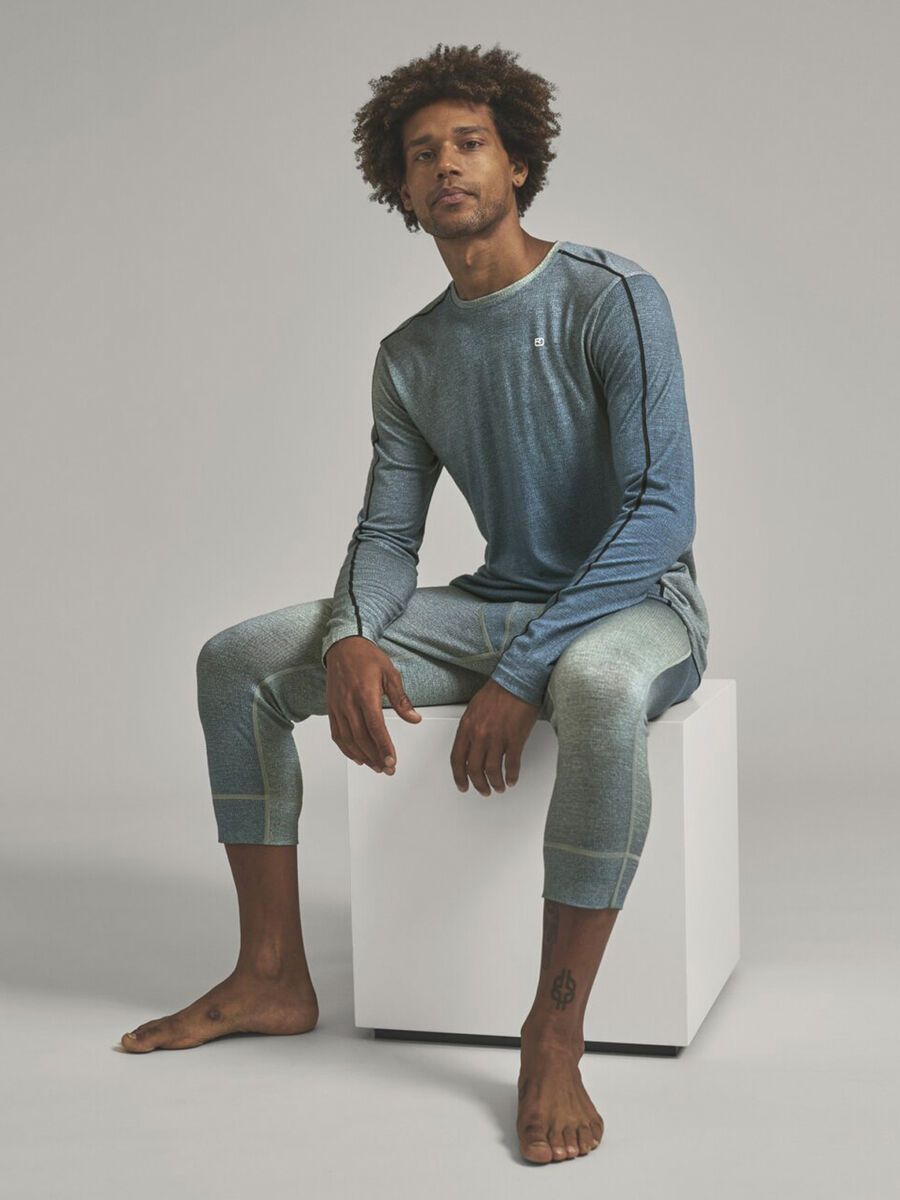 Ortovox 185 Rock'n'wool Print LS M, aop green sage - Bild 3