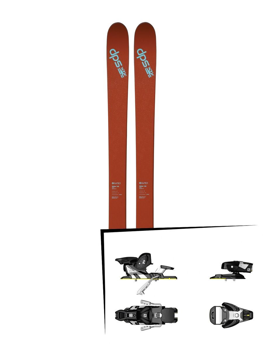 DPS Skis Set: Wailer 105 Pure3 2016 + Salomon STH2 WTR 13 - Bild 1