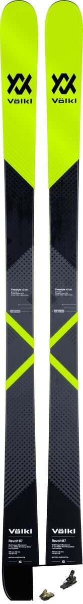 Set: Völkl Revolt 87 2019 + Salomon STH2 WTR 16 gold/black - Bild 1