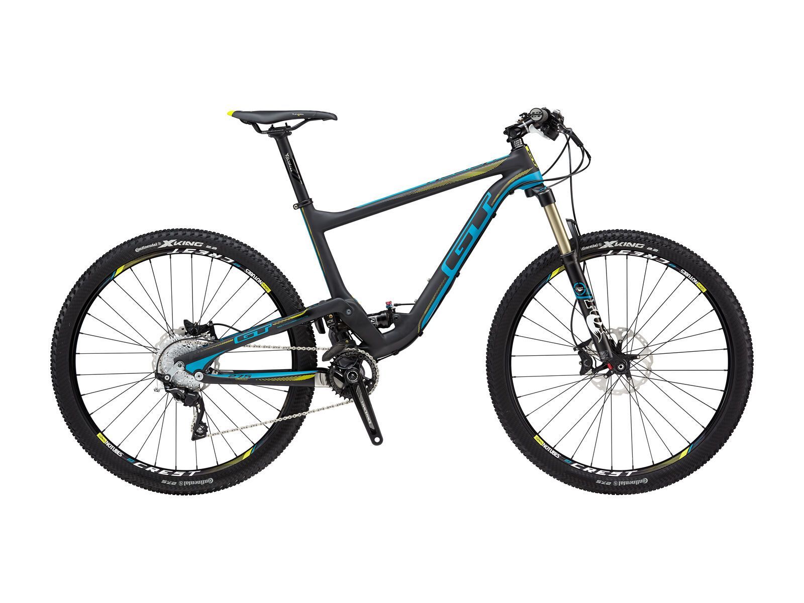 GT Helion Carbon Pro 27.5, matte black/blue - Bild 1