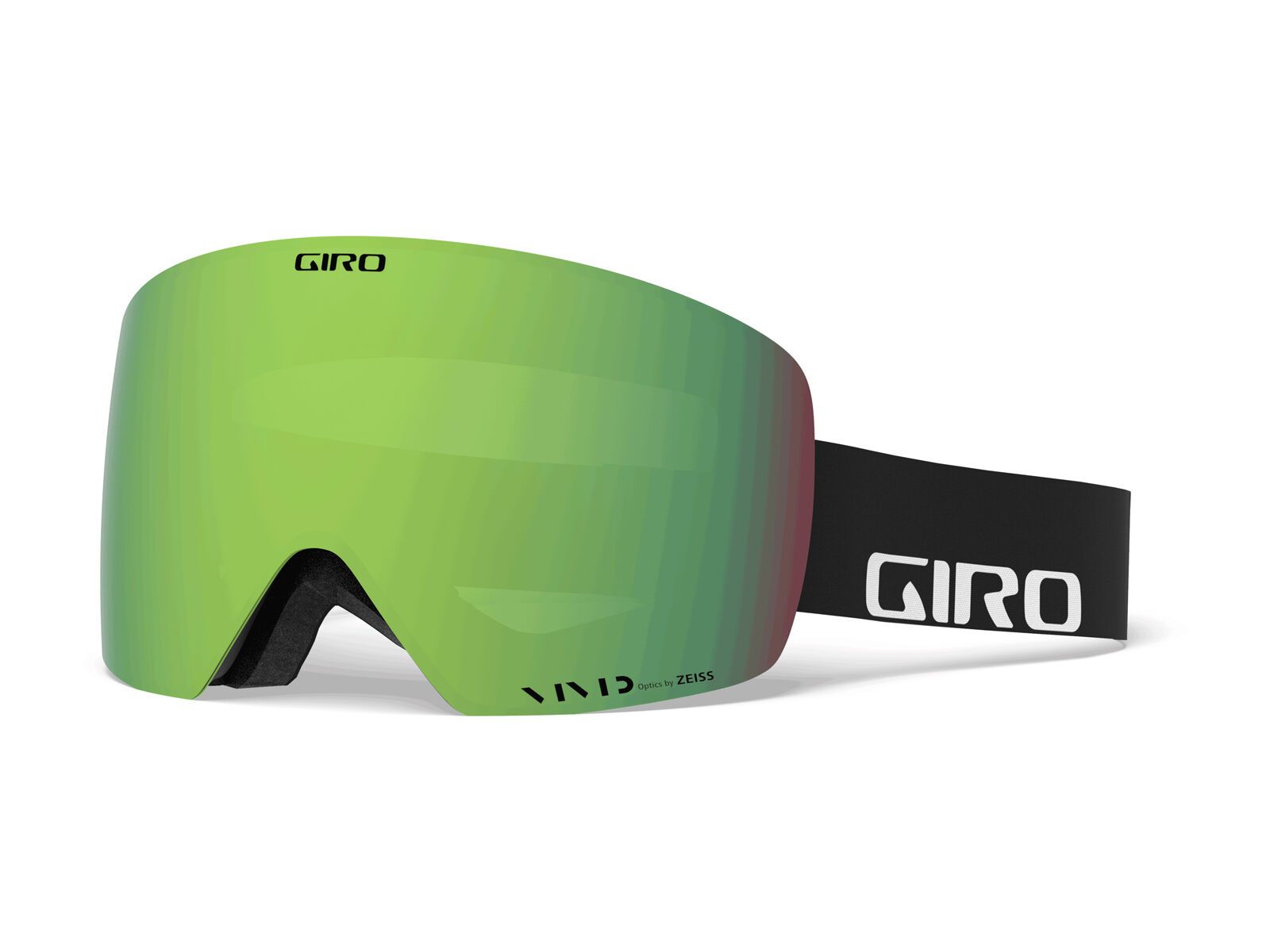 Giro Contour inkl. WS, black wordmark/Lens: vivid emerald/vivid infrared - Bild 1