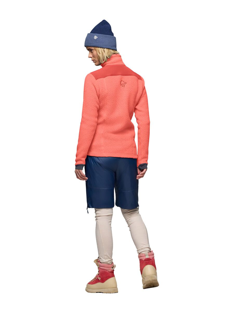 Norrona trollveggen warm3 Jacket W's, deep sea coral/baked apple - Bild 7