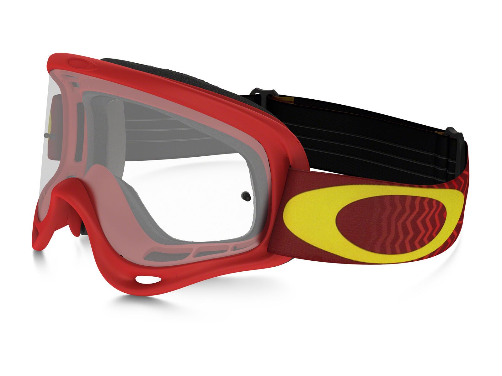 Oakley XS O Frame MX, shockwave red/yellow/Lens: clear - Bild 1