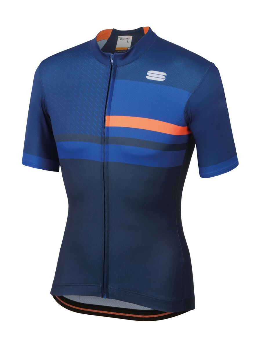 Sportful Team 2.0 Drift Jersey, twilight blue/cosmic blue/orange sdr - Bild 1
