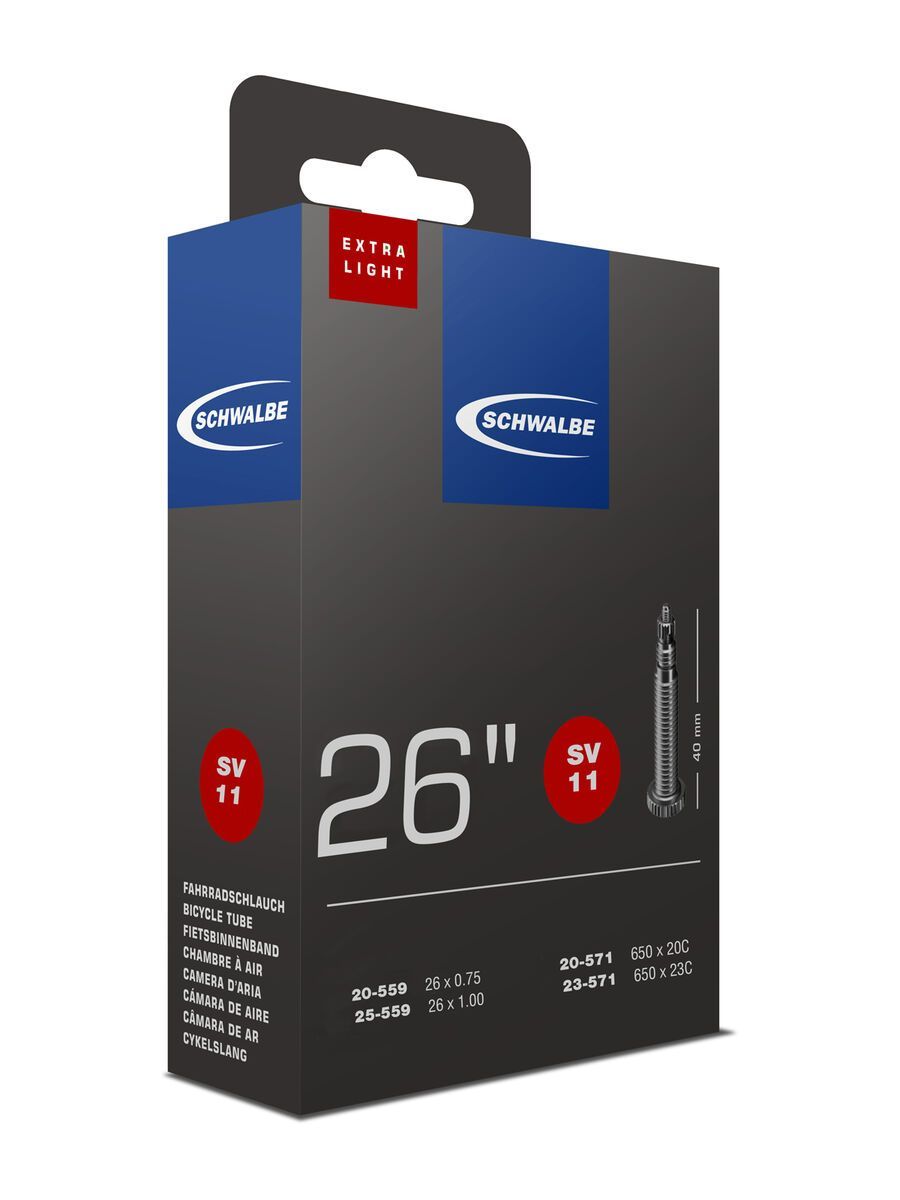 Schwalbe Schlauch SV 11 Extra Light - 26 x 0.75-1.00 - Bild 1
