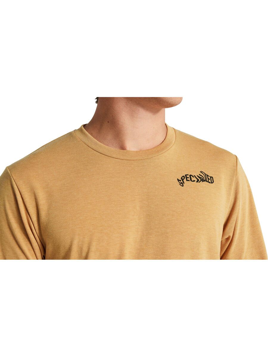 Specialized Warped Long Sleeve Tee, harvest gold - Bild 4