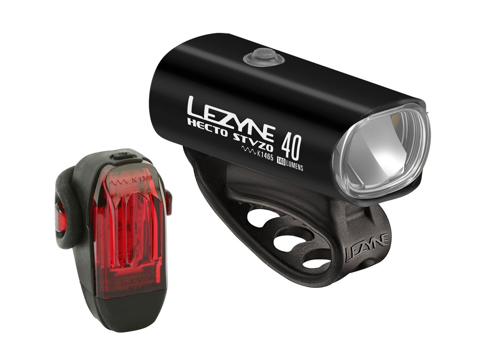 Lezyne Beleuchtungsset Hecto 40 + KTV, schwarz - Bild 1
