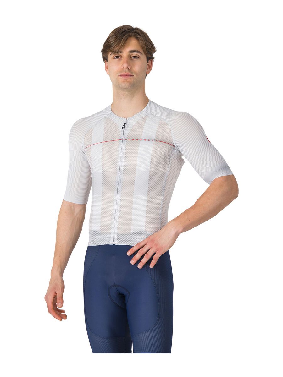 Castelli Climber's A/C Jersey, silver gray/red - Bild 1