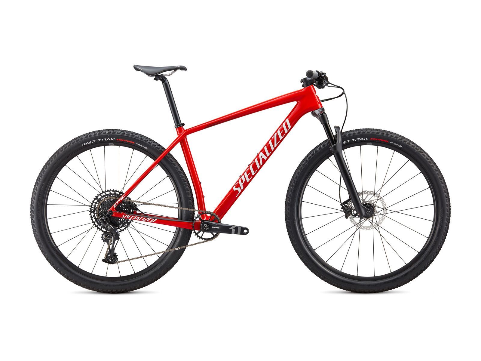 Specialized Epic HT, gloss flo red/metallic white silver/tarmac black - Bild 1