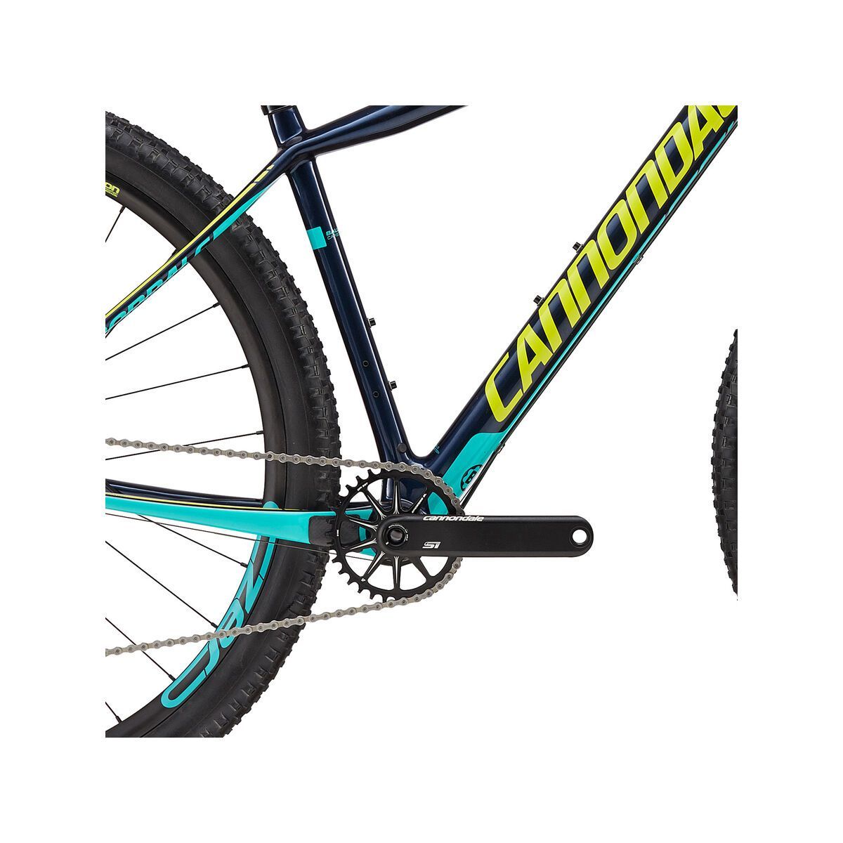 Cannondale F-SI Carbon 2 29, midnight blue w/ neon spring and turquoise, gloss - MDN - Bild 3