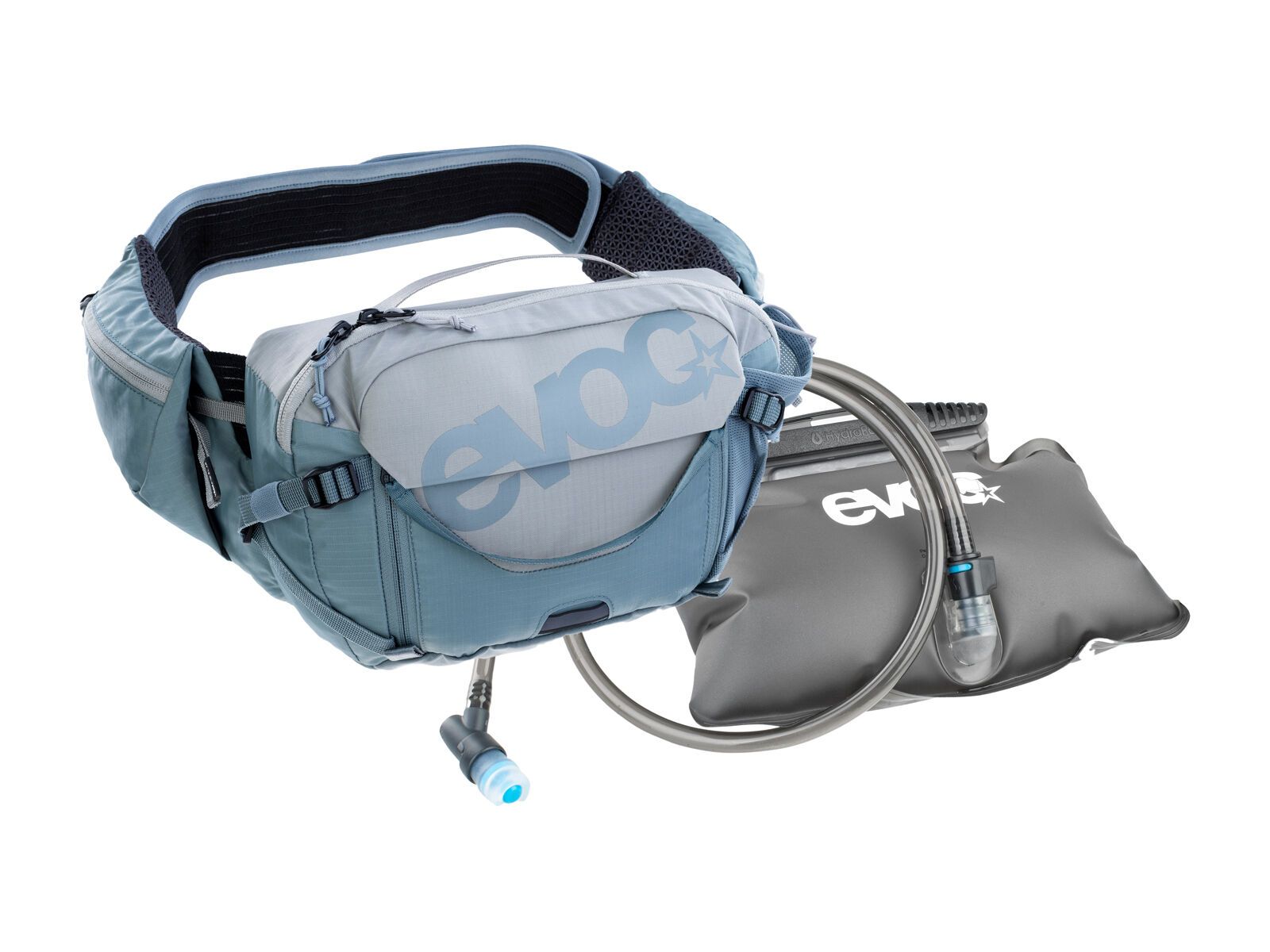 Evoc Hip Pack Pro 3 + Hydration Bladder 1,5, stone/steel - Bild 1